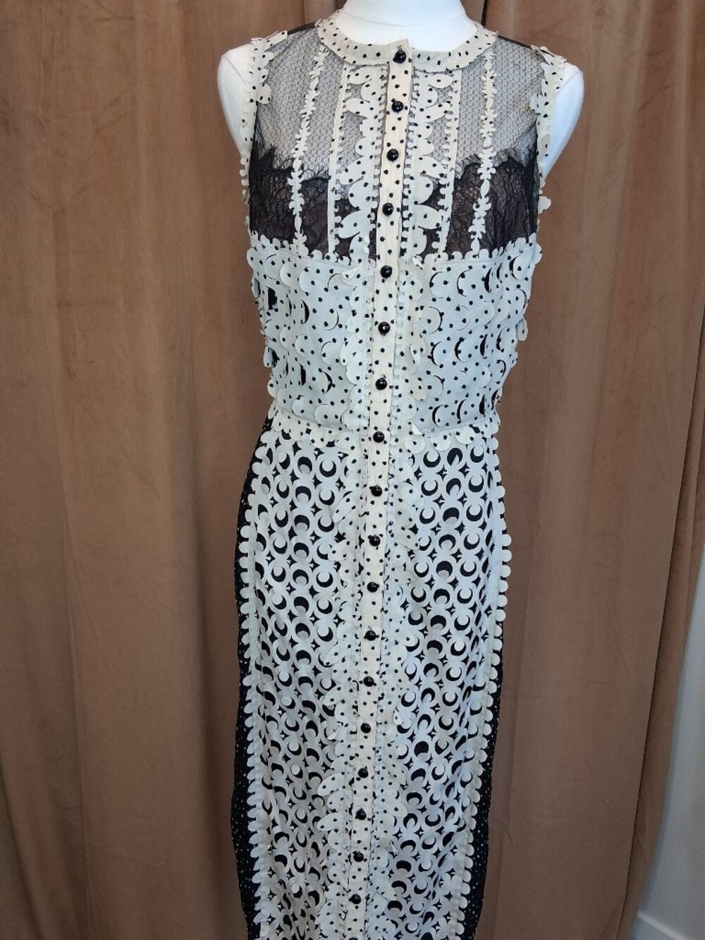 Beguile By Byron Lars Lars Lasercut Sheath Dress Size 8